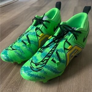 Nike Alpha Menace Pro 3 Razor Sharp Cuts Green Black Cleats FB8442-303 Size 14